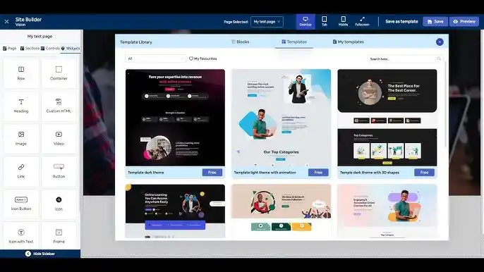 drag-drop website